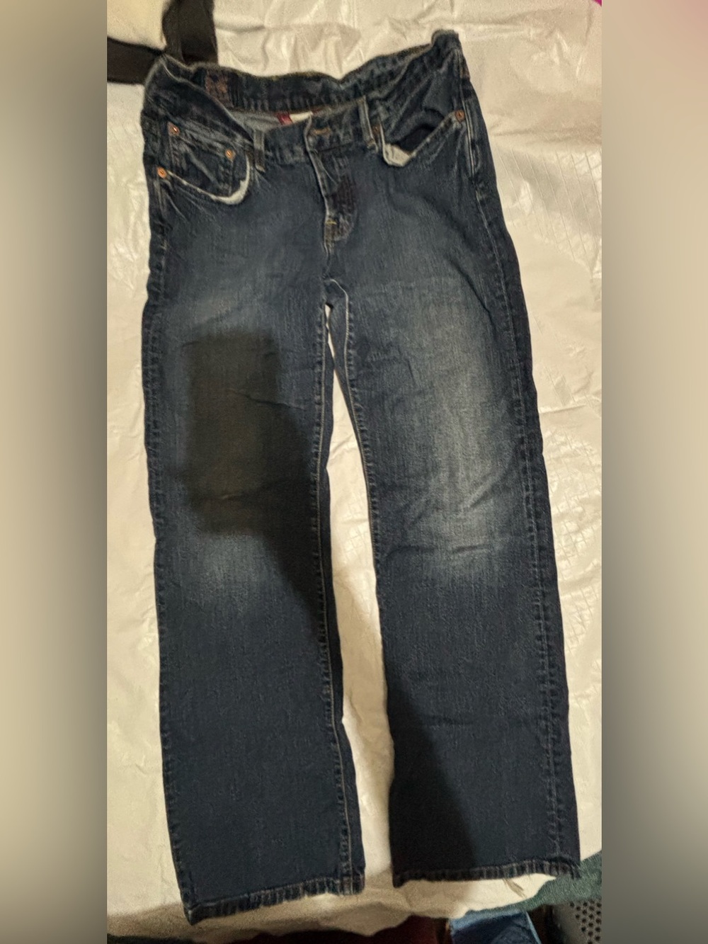 Lucky Brand Woman’s Dark Indigo Straight Jeans Size 8